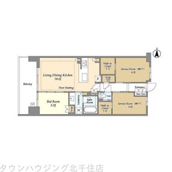 ドゥーエ町屋の物件間取画像